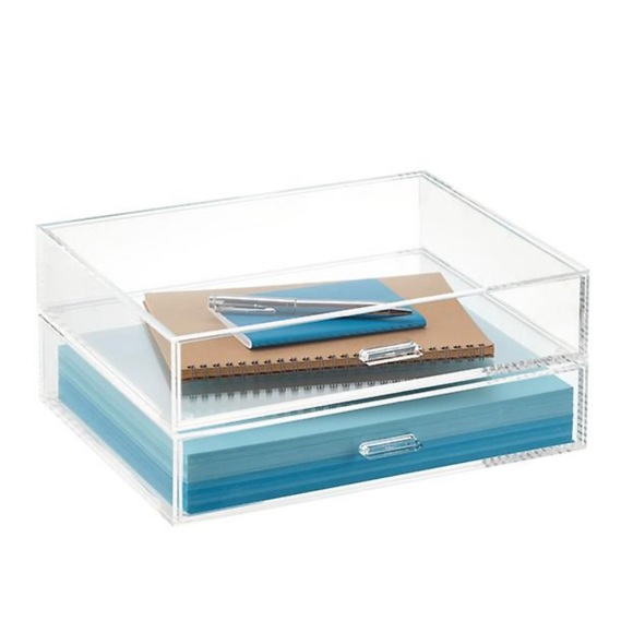 The Container Store Office 2 Acrylic Drawer Organizers Poshmark
